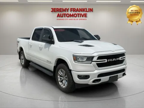 White 2022 Ram 1500 Laramie for sale in Blue Springs, MO