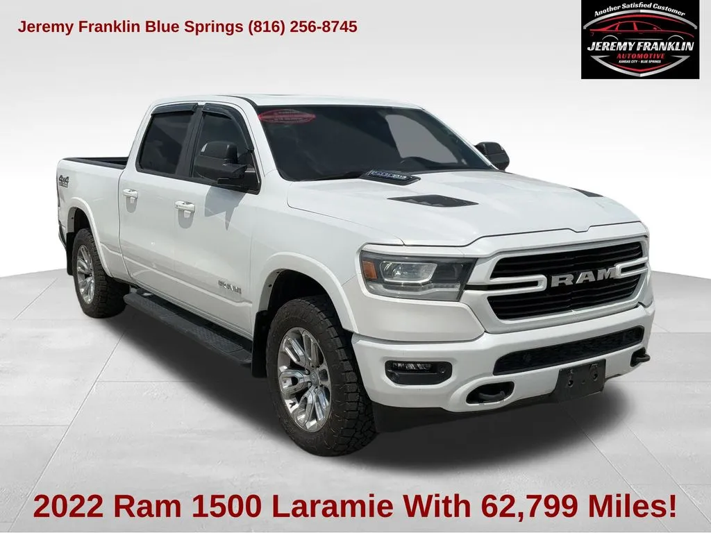 White 2022 Ram 1500 Laramie for sale in Blue Springs, MO