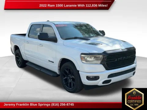 White 2022 Ram 1500 Laramie for sale in Blue Springs, MO