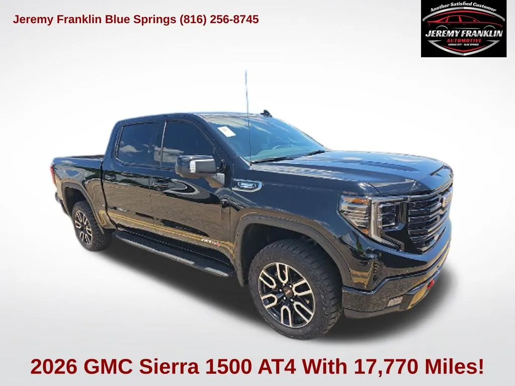 Black 2026 GMC Sierra 1500 AT4 for sale in Blue Springs, MO