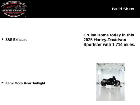 Another view of 2025 Harley-Davidson Sportster S for sale in Blue Springs, MO at Jeremy Franklin Automotive of Blue Springs