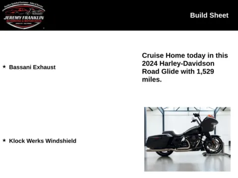 More photos of 2024 Harley-Davidson Road Glide 117 at Jeremy Franklin Automotive of Blue Springs, MO