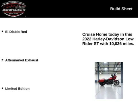 More photos of 2022 Harley-Davidson Low Rider ST at Jeremy Franklin Automotive of Blue Springs, MO