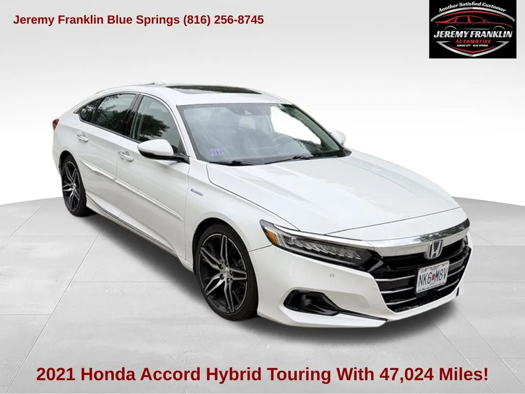 White 2021 Honda Accord Hybrid Touring for sale in Blue Springs, MO