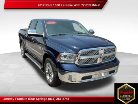 Blue 2017 Ram 1500 Laramie for sale in Blue Springs, MO