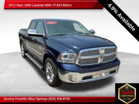 Blue 2017 Ram 1500 Laramie for sale in Blue Springs, MO