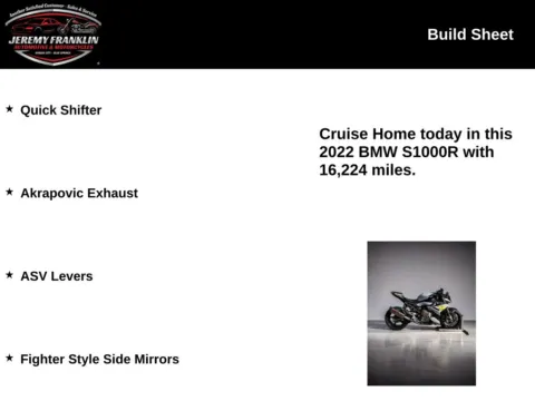 Another view of 2022 BMW S1000R Naked Sport for sale in Blue Springs, MO at Jeremy Franklin Automotive of Blue Springs