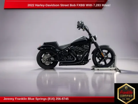 Black 2022 Harley-Davidson Street Bob FXBB for sale in Blue Springs, MO