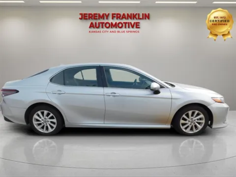 Photos of 2023 Toyota Camry LE for sale in Blue Springs, MO at Jeremy Franklin Automotive of Blue Springs