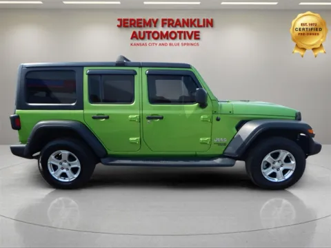 Photos of 2018 Jeep Wrangler Unlimited Sport S for sale in Blue Springs, MO at Jeremy Franklin Automotive of Blue Springs