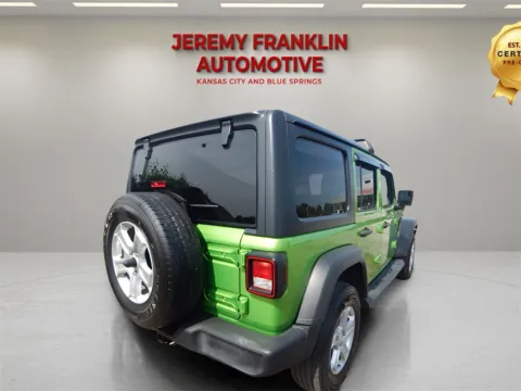 Another view of 2018 Jeep Wrangler Unlimited Sport S for sale in Blue Springs, MO at Jeremy Franklin Automotive of Blue Springs