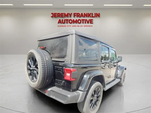 Another view of 2022 Jeep Wrangler Unlimited Sahara 4xe for sale in Blue Springs, MO at Jeremy Franklin Automotive of Blue Springs