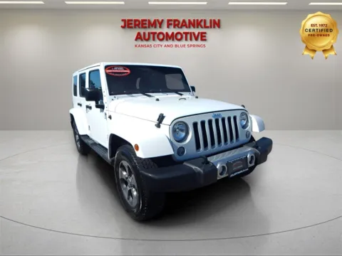 White 2018 Jeep Wrangler JK Unlimited Sahara for sale in Blue Springs, MO