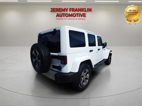 Another view of 2018 Jeep Wrangler JK Unlimited Sahara for sale in Blue Springs, MO at Jeremy Franklin Automotive of Blue Springs
