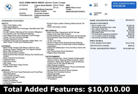 Another view of 2023 BMW 8 Series M850i xDrive Gran Coupe for sale in Duluth, GA at Autoplex Atlanta