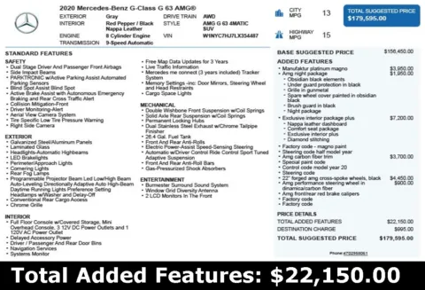 Another view of 2020 Mercedes-Benz G-Class G 63 AMG for sale in Duluth, GA at Autoplex Atlanta