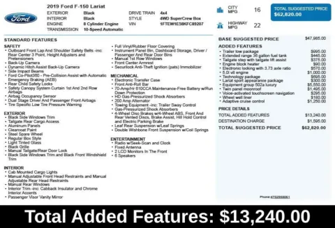 Another view of 2019 Ford F-150 Lariat for sale in Duluth, GA at Autoplex Atlanta