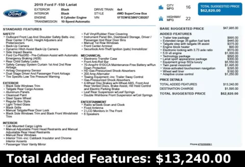 Another view of 2019 Ford F-150 Lariat for sale in Duluth, GA at Autoplex Atlanta