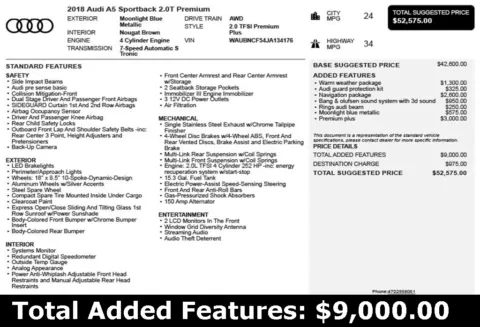 Another view of 2018 Audi A5 2.0T Premium Plus for sale in Duluth, GA at Autoplex Atlanta