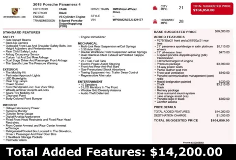 Another view of 2018 Porsche Panamera 4 for sale in Duluth, GA at Autoplex Atlanta