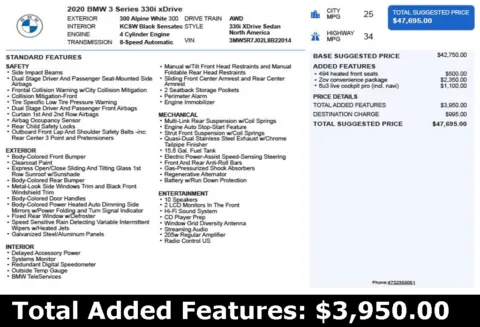 Another view of 2020 BMW 3 Series 330i xDrive for sale in Duluth, GA at Autoplex Atlanta