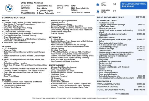 Another view of 2020 BMW X5 M50i for sale in Duluth, GA at Autoplex Atlanta