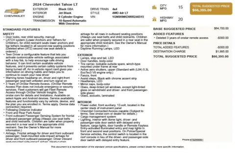 Another view of 2024 Chevrolet Tahoe LT for sale in Duluth, GA at Autoplex Atlanta