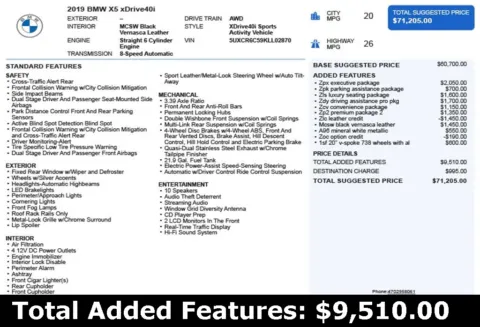 Another view of 2019 BMW X5 xDrive40i for sale in Duluth, GA at Autoplex Atlanta