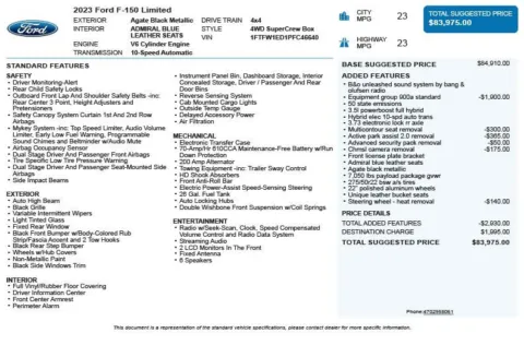 Another view of 2023 Ford F-150 Limited for sale in Duluth, GA at Autoplex Atlanta