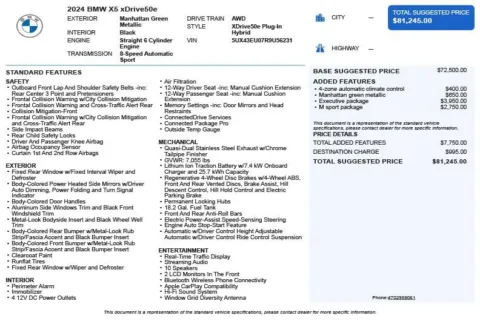 Another view of 2024 BMW X5 xDrive50e for sale in Duluth, GA at Autoplex Atlanta