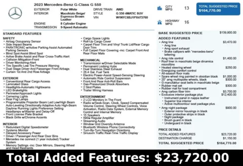 Another view of 2023 Mercedes-Benz G-Class G 550 for sale in Duluth, GA at Autoplex Atlanta