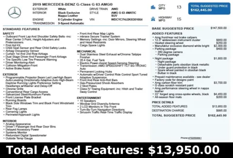 Another view of 2019 Mercedes-Benz G-Class G 63 AMG for sale in Duluth, GA at Autoplex Atlanta