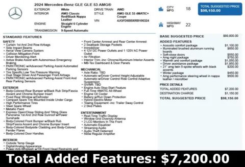 Another view of 2024 Mercedes-Benz GLE 53 AMG for sale in Duluth, GA at Autoplex Atlanta