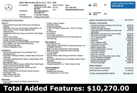 Another view of 2021 Mercedes-Benz GLC 300 for sale in Duluth, GA at Autoplex Atlanta
