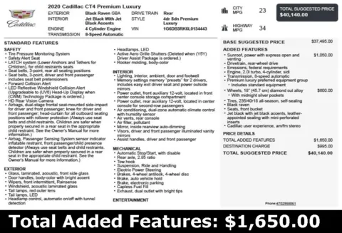 Another view of 2020 Cadillac CT4 Premium Luxury for sale in Duluth, GA at Autoplex Atlanta