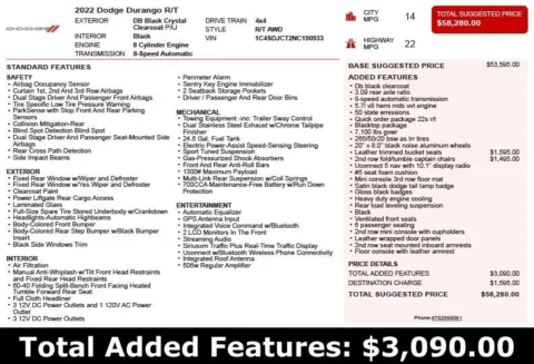 Another view of 2022 Dodge Durango R/T for sale in Duluth, GA at Autoplex Atlanta