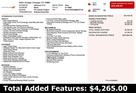 Another view of 2021 Dodge Charger GT for sale in Duluth, GA at Autoplex Atlanta