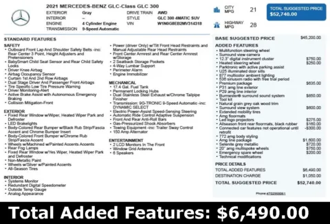 Another view of 2021 Mercedes-Benz GLC 300 for sale in Duluth, GA at Autoplex Atlanta