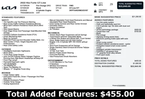 Another view of 2022 Kia Forte GT-Line for sale in Duluth, GA at Autoplex Atlanta