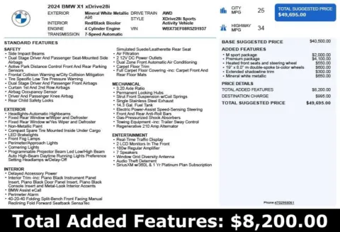 Another view of 2024 BMW X1 xDrive28i for sale in Duluth, GA at Autoplex Atlanta