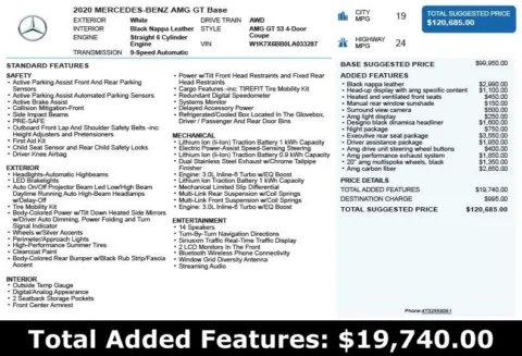 Another view of 2020 Mercedes-Benz AMG GT 53 for sale in Duluth, GA at Autoplex Atlanta