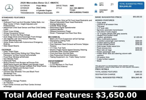 Another view of 2020 Mercedes-Benz GLC 300 Coupe for sale in Duluth, GA at Autoplex Atlanta