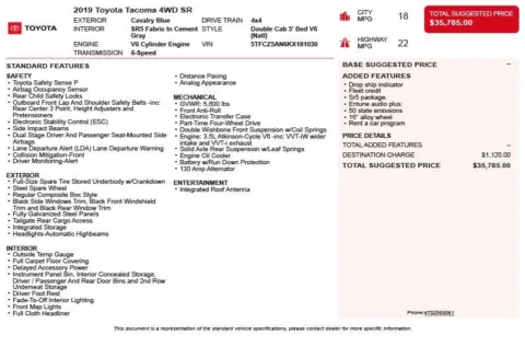 Another view of 2019 Toyota Tacoma SR for sale in Duluth, GA at Autoplex Atlanta