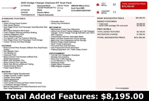 Photos of 2025 Dodge Charger R/T Scat Pack for sale in Duluth, GA at Autoplex Atlanta