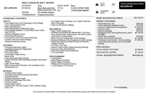 Another view of 2023 Lexus IS 350 F SPORT for sale in Duluth, GA at Autoplex Atlanta