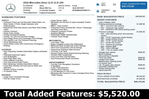 Another view of 2022 Mercedes-Benz GLB 250 for sale in Duluth, GA at Autoplex Atlanta