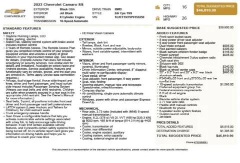 Another view of 2023 Chevrolet Camaro SS for sale in Duluth, GA at Autoplex Atlanta