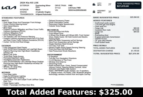 Another view of 2024 Kia K5 LXS for sale in Duluth, GA at Autoplex Atlanta