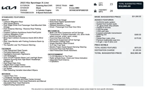 Another view of 2023 Kia Sportage X-Line for sale in Duluth, GA at Autoplex Atlanta