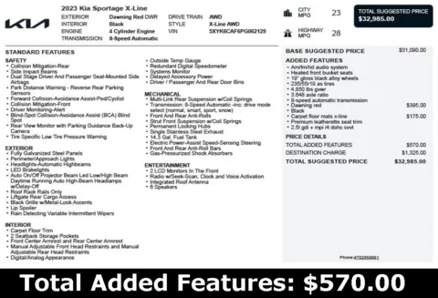 Another view of 2023 Kia Sportage X-Line for sale in Duluth, GA at Autoplex Atlanta